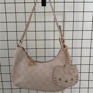 Hello Kitty Blush Pink Shoulder Bag with Face Charm
